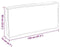 vidaXL - Ligbedkussen - voor - Zitting/Leuning - Zwart - 120x60x12 - cm - Oxford - Stof
