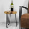 Bijzettafel Live Edge - medium - acacia/ijzer