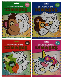 Kleur je eigen masker KN629 - 4 varianten