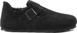 Birkenstock London VL Shearling Nar Clogs - Zacht suède - Zwart - Maat 36