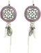 Behave® Fashion - Oorhangers bloom - 8 cm - Paars