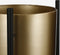 Mica Decorations Sverre - Bloempot op Standaard - H66 x Ø27 cm - Goud Zwart