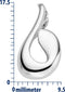 Majestine - 925 Zilveren Hanger met Ketting - Gerhodineerd - 45 cm