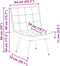 vidaXL - Relaxstoel - 64x74x84 - cm - fluweel - crèmekleurig