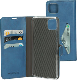 Mobiparts Galaxy A22 5G (2021) - Classic Wallet Case - Ruimte voor pasjes - Blauw