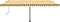 vidaXL - Luifel - vrijstaand - automatisch - 500x350 - cm - geel - en - wit