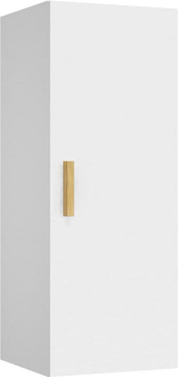 vidaXL - Wandkast - 34,5x34x90 - cm - bewerkt - hout - wit