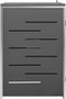 vidaXL - Containerberging - dubbel - 138x77,5x112,5 - cm - roestvrij - staal