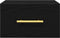 vidaXL - Bedside - Cabinet - Wandgemonteerd - Zwart - Eiken - 35x35x20 - cm