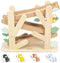 Janod Sweet Cocoon - Houten Mierenloper - 4 Rollende Mieren - Bel Bij Finish - Educatief Speelgoed