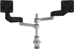 R-Go Tools Caparo - Dubbele monitorarm - Gasveer - Zwart