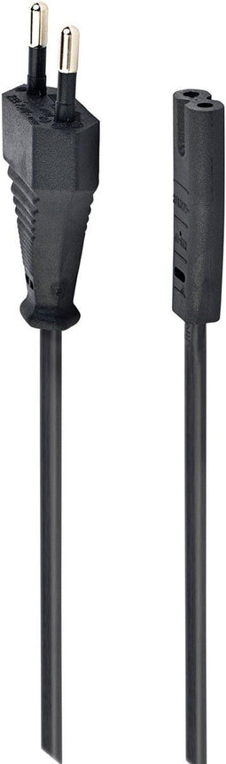 Gembird PC-184/2 - Netsnoer Euro-stekker naar C7 - 1.8 meter - Zwart