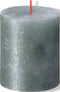 Bolsius Rustiek Stompkaars Hoogte 8 cm - Ø68 mm Blauw Oxide