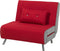 FARRIS - Slaapbank 1-zit - Rood - Polyester