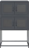 vidaXL - Hoge - kast - 68x39x107 - cm - staal - antracietkleurig