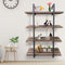 Wandrek ladder Stoer - wandplank boekenkast - wandkast - industrieel - 4 planken