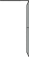 vidaXL - Inloopdouchescherm - 80x195 - cm - donker - gehard - glas