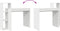 vidaXL - Bureau - met - Opbergruimte - Wit - 100x40x90 - cm - Geengineerd - Hout