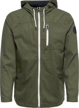 ONLY & SONS ONSBJORN JACKET OTW CS - Heren Jas met capuchon - Contrast ritssluiting - Maat S