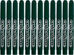 Colortime stift, 5 mm lijn, donkergroen, 12 stuks