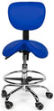 Zadelkruk met rugleuning laag Blauw met voetring