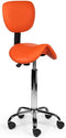 Zadelkruk met rugleuning standaard Rood met voetring