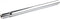 Zadelpen kaars Vinty ø26,2mm x 350mm - zilver verchroomd