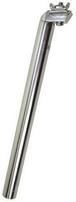 Zadelpen vast 27 x 350 mm aluminium zilver