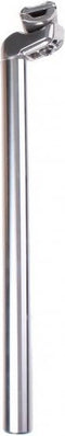 Zadelpen vast 27 x 350 mm aluminium zilver