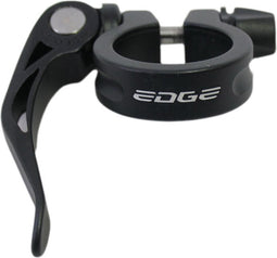 Zadelpenklem Edge ø31.8 aluminium met snelspanner - zwart