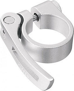 Zadelpenklem Ergotec SCQ-080 ø31,8 aluminium met snelspanner - zilver