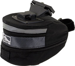 Zadeltas M-Wave Tilburg large met klikbevestiging - zwart