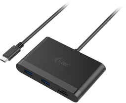 i-tec C31DTPDHDMI - USB-C HDMI en USB Adapter - Power Delivery - Zwart