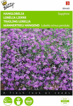 2 stuks Lobelia, Hanglobelia Sapphire blauw