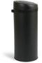 Umuzi cleaning Prullenbak 50L - Rond - Push Bin - Mat zwart - Ø30cmx72cm(H)
