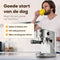 KitchenLove Pistonmachine - RVS Espressomachine - 20 Bar - Stoompijpje