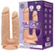 SILEXD - Vibrerende Dubbele Penetratie Dildo met Afstandsbediening - Lichte Huidskleur