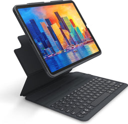 ZAGG Pro Keys Bluetooth Keyboard Case for Apple iPad Pro 12.9 (2018/2020/2021) AZERTY Black
