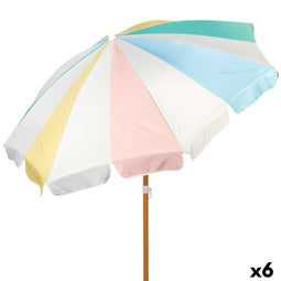 Strandparasol Aktive Ø 200 cm 20 x 185 x 20 cm (6 Stuks)