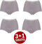 sloggi Basic+ - Dames Maxi slip - 4-pack - Lichtgrijs