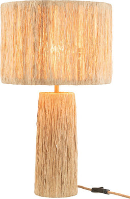 J-Line tafellamp Bananenbladeren - jute - naturel