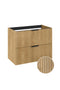 Atlantic wastafelonderkast Raff eik ribbelfront 80 x 45,2 x 63,5 cm