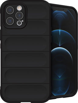 imoshion Hoesje - Geschikt voor iPhone 12 Pro Max - EasyGrip Backcover - Zwart