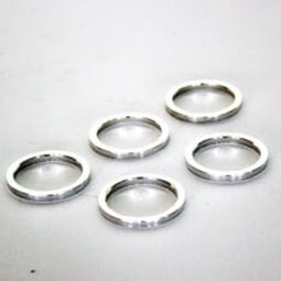 Zak a 5 balhoofdvulring 1.1/8 zilver 3mm
