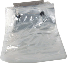 Zak - Beugelzak - LDPE - 28x30cm - 25my - Half brood - transparant - 2000 stuks