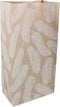 Zak | Blokbodemzak | Kraftpapier | 16/ 9 |5x31cm | Naturals veren | 50 stuks