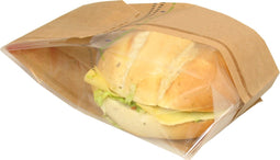 Zak - Brood- en banketzak - Kraftpapier + PP - 11/ 6x34cm - bruin - 1000 stuks