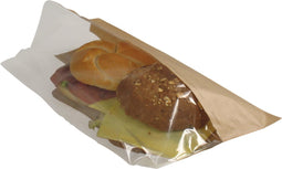 Zak - Brood- en banketzak - Papier + PP - 18/ 9x50cm - bruin - 1000 stuks