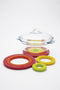 Zak!Designs Circle - Onderzetters 17,5 cm - Set van 4 stuks - Assorti