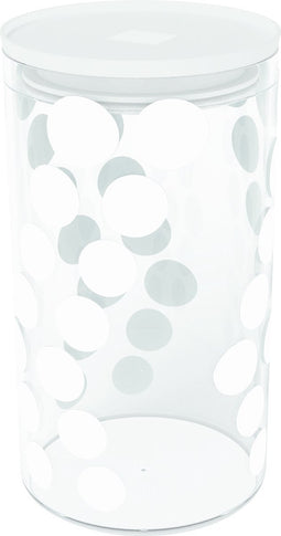Zak!Designs - Dot Dot Voorraadpot 1,1 liter - Glas - Wit